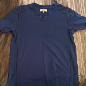 Truth Substance Navy Short Sleeve Henley